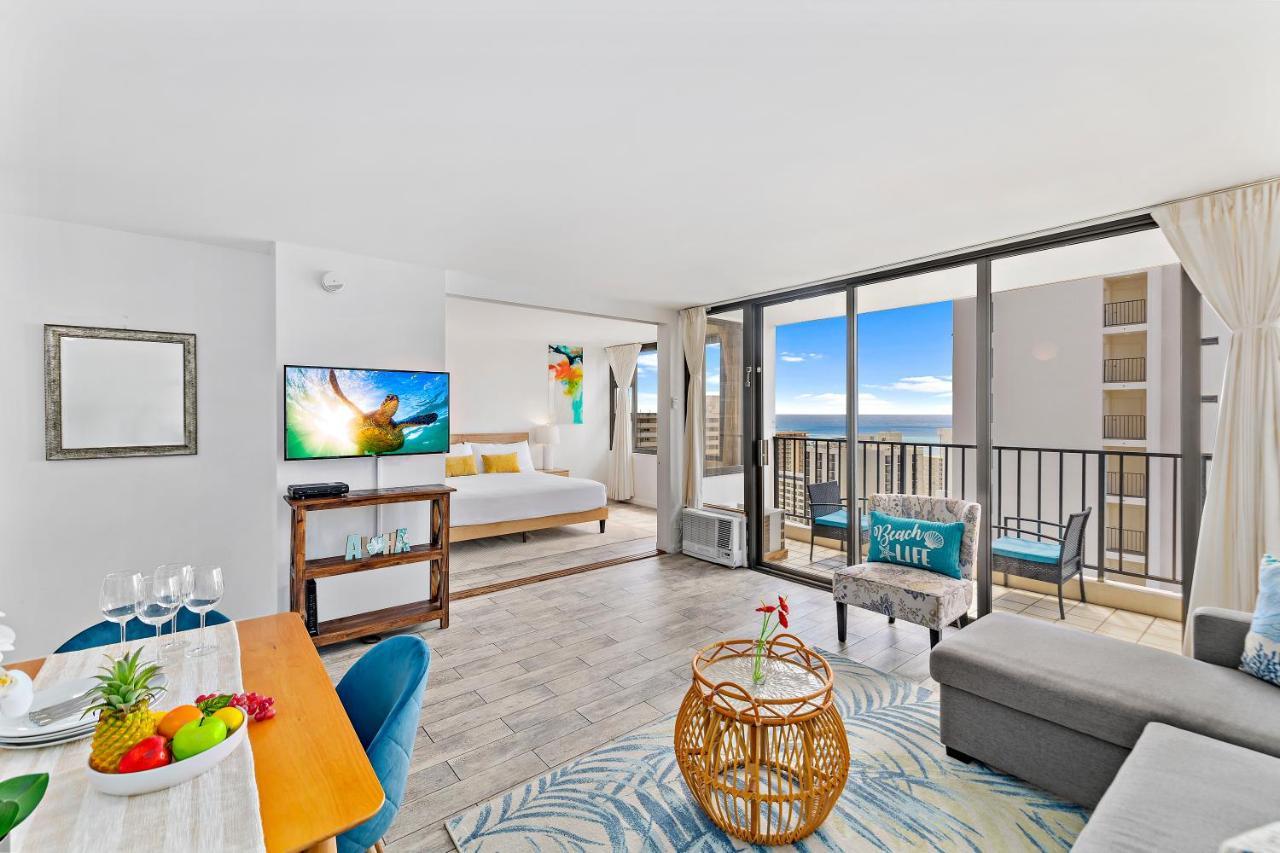 1Br With Great Ocean Views, 1 Block To Waikiki Beach Honolulu Eksteriør bilde